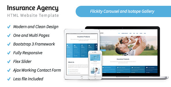 Insurance Agency – HTML5 Website Template