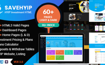 SaveHyip | HYIP Investment Business Website HTML5 Template