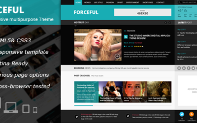 ForceFul – HTML5 Magazine Website Template