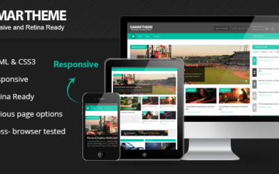 Gammar Responsive Magazine Website HTML5 Template