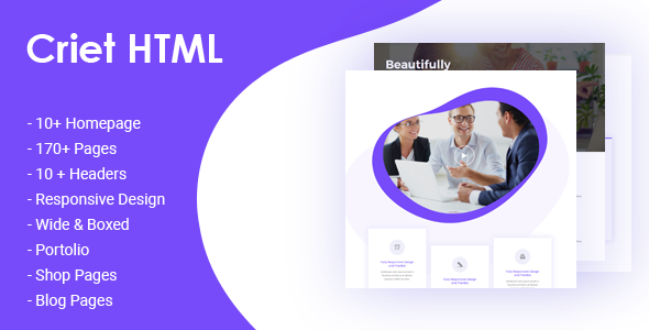 Criet | Responsive Multipurpose HTML5 Website Template