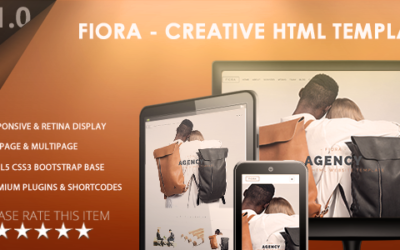 Fiora – Multipage & Onepage HTML5 Website Template