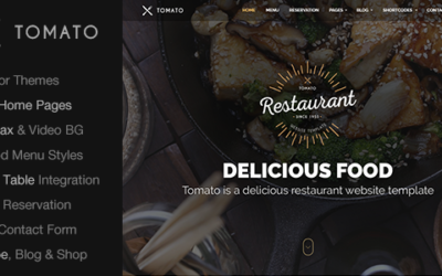 Restaurant Website Template — Responsive HTML5