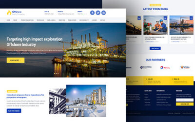 Industrial Website Template Responsive HTML5 — Offshore