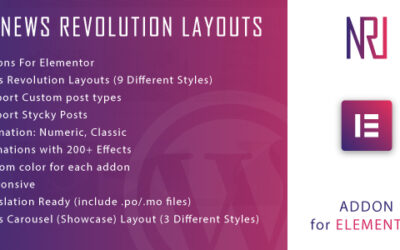 News Revolution Layouts for Elementor WordPress Plugin