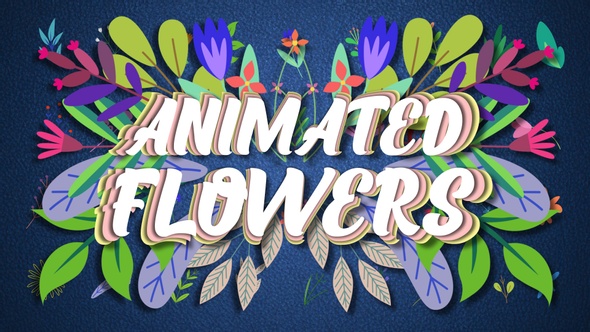 Animated Flowers || Motion Graphics