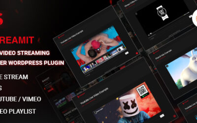 Streamit – Live video streaming  player WordPress plugin