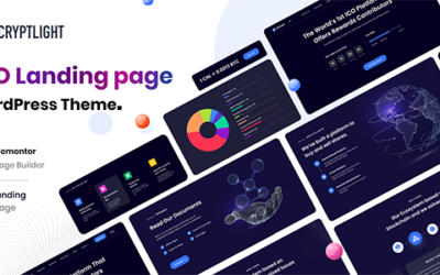 Cryptlight – ICO Landing Page WordPress Theme