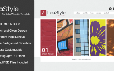 Leo – HTML5 Portfolio Website Template
