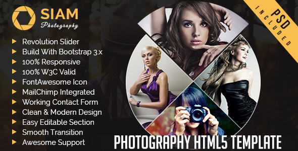 Photography Portfolio – HTML5 Website Template