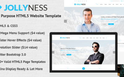 Jollyness – Multi Purpose HTML5 Website Template
