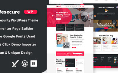 Wesecure – Home Security WordPress Theme