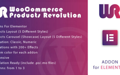 WooCommerce Products Revolution for Elementor WordPress Plugin