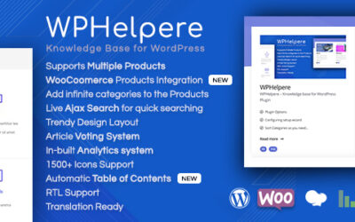 WPHelpere Knowledge Base for WordPress plugin