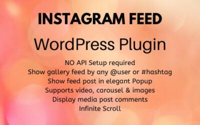Instagram Feed – WordPress Plugin
