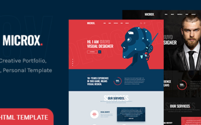 Microx – CV Resume and Personal Portfolio HTML5 Template