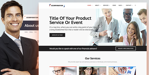 Xcorporation – Clean HTML5 Responsive Professional Business Website Template
