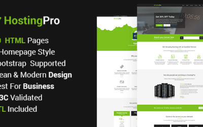 Servehost – Hosting Business Website HTML5 Template
