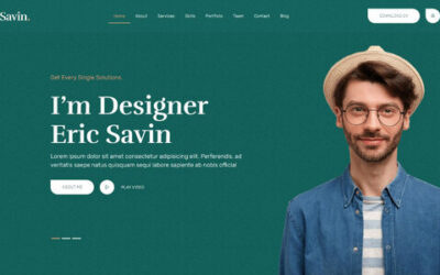 Savin – One Page Personal Portfolio HTML5 Template