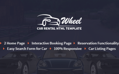 Wheel – Car Rental & Booking Responsive and Modern HTML5 Website Template