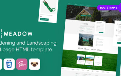 Meadow – Gardening, Lawn Care HTML5 Template