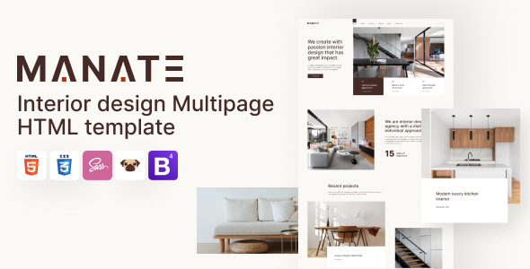 Manate – Interior Design HTML5 Template