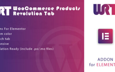 WooCommerce Products Revolution Tab for Elementor WordPress Plugin